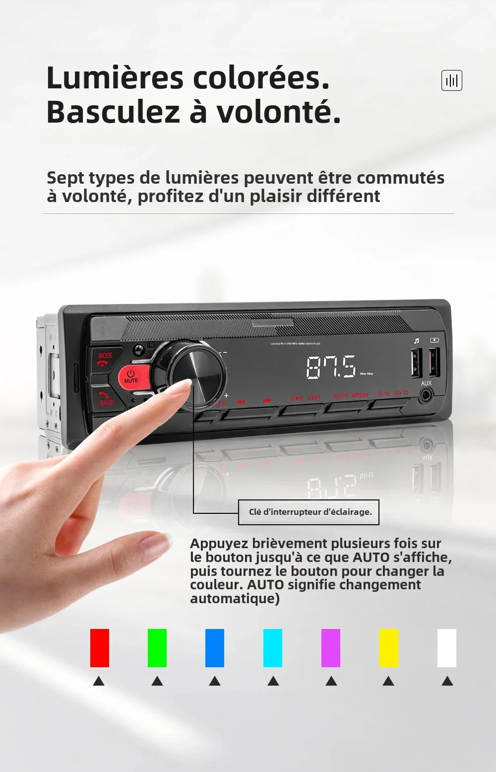 Autoradio Bluetooth - Universel